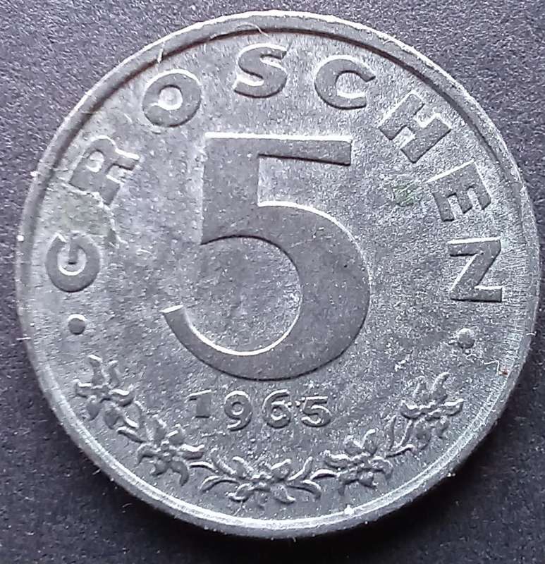 Austria 1965 5 Groschen