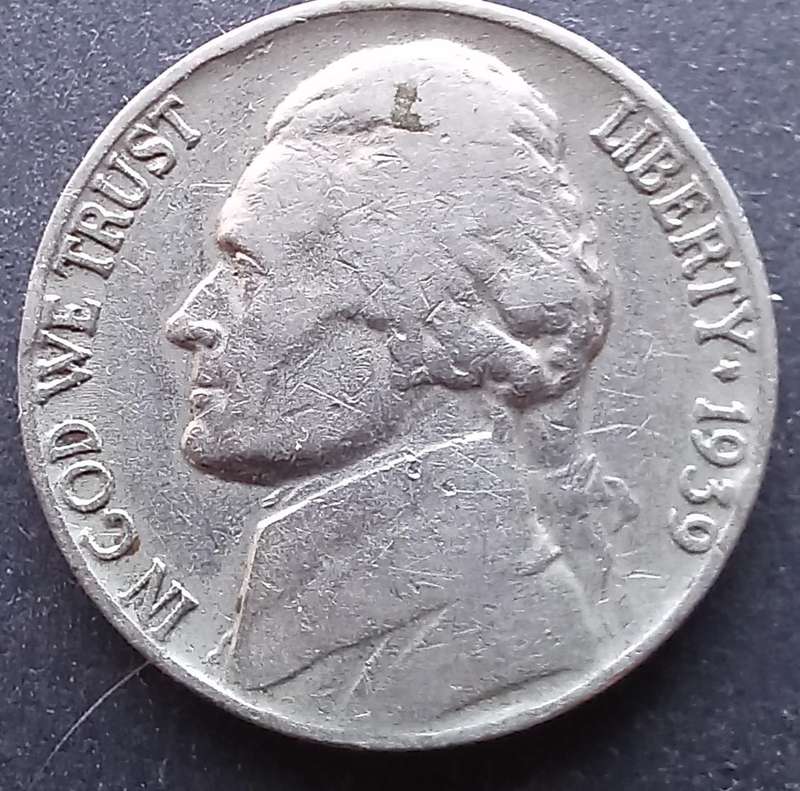 USA Five Cents 1939