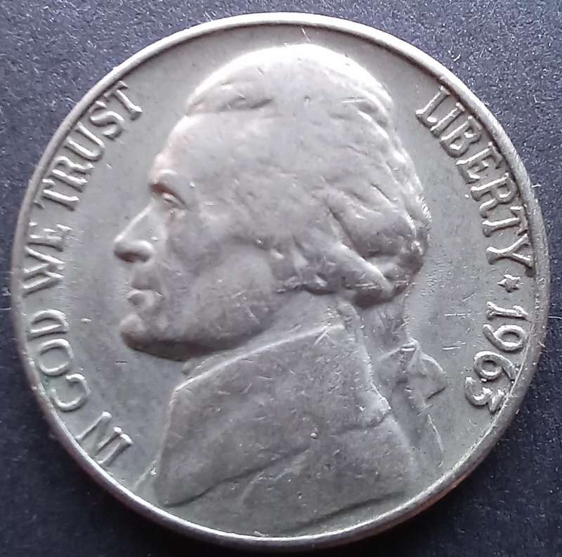 USA Five Cents 1963