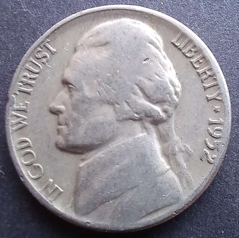 USA Five Cents 1952