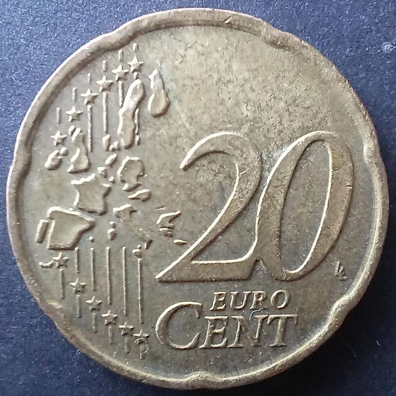Italy 2002 20 Euro Cent