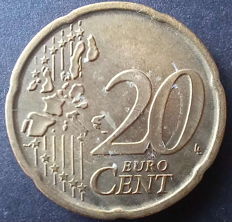 Spain 1999 20 Euro Cent