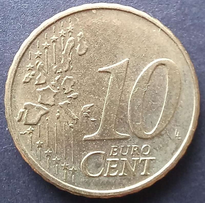 Germany 2002 10 Euro Cent