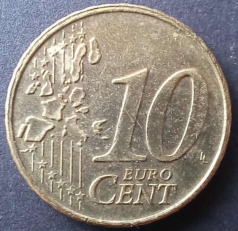 Netherlands 2001 10 Euro Cent