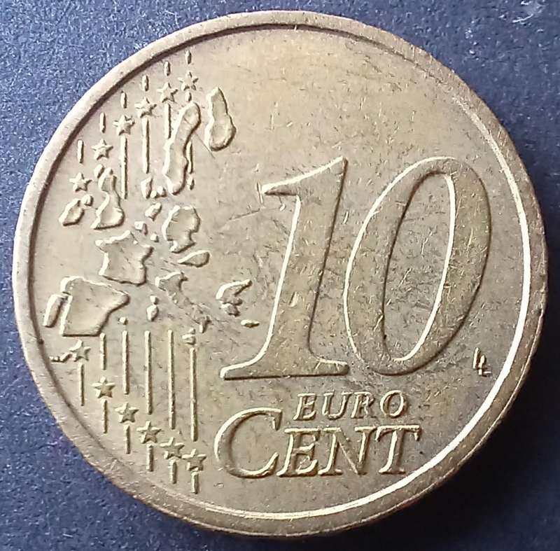 Italy 2002 10 Euro Cent