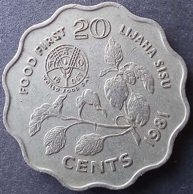 Swaziland 1981 20 Cents