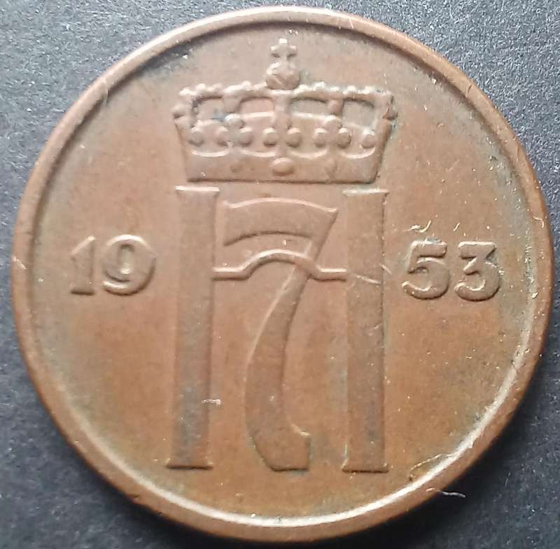 Norway 1953 2 Ore