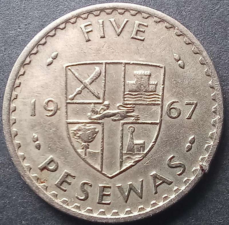 Ghana 1967 5 Pesewas