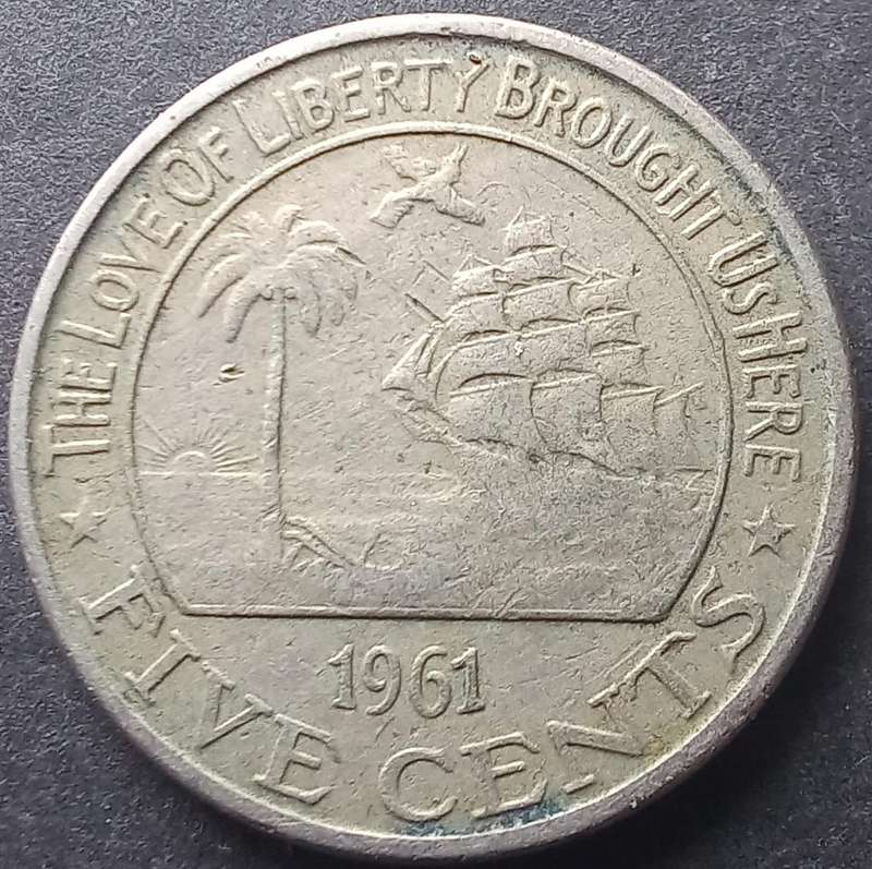Liberia 1961 5 Cents