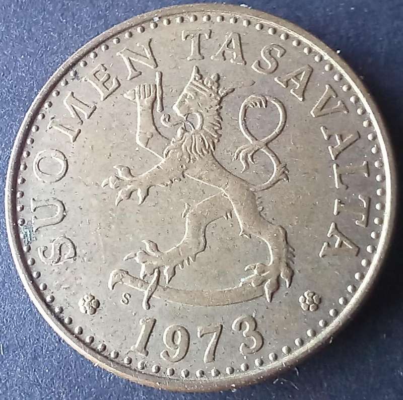 Suomen Tasavalta 20 Penny 1973 (Finland)