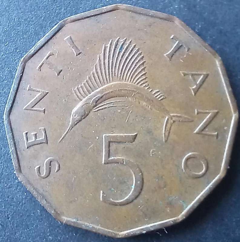 Tanzania 5 Senti 1966
