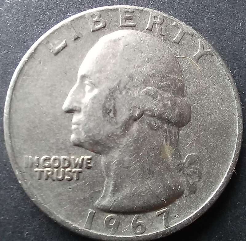USA Quarter Dollar 1967