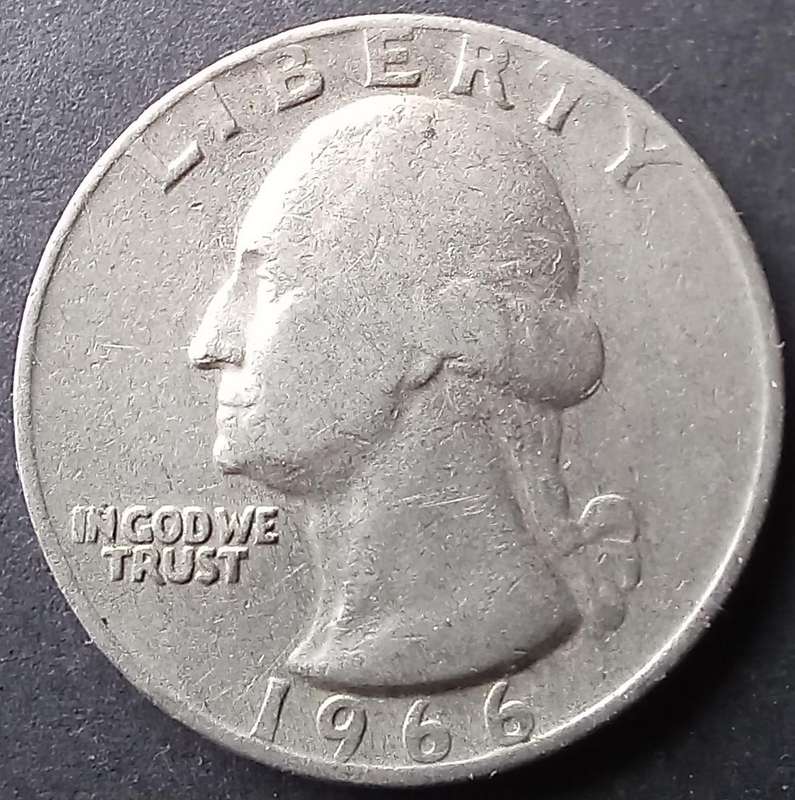 USA Quarter Dollar 1966