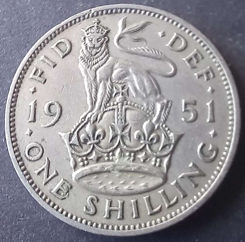 1951 Great Britain 1 Shilling