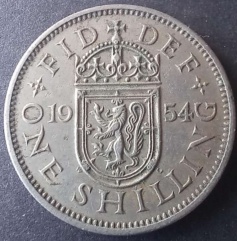 Great Britain 1954 1 Shilling