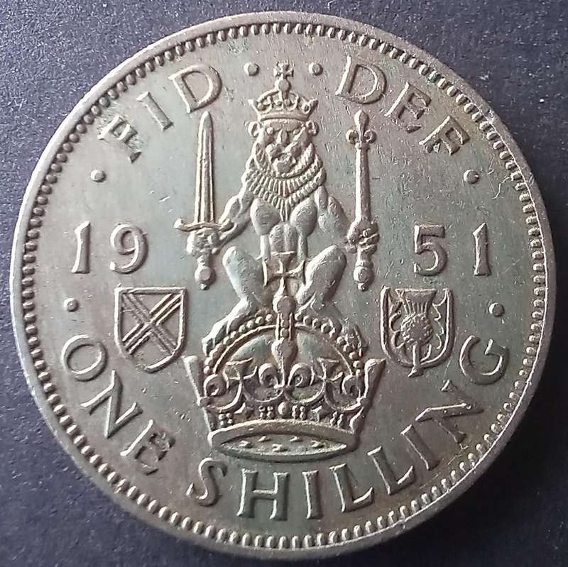 1951 Great Britain 1 Shilling