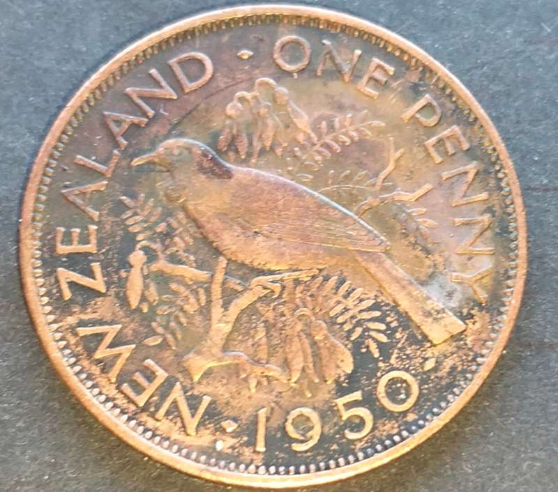 New Zealand 1950  Penny