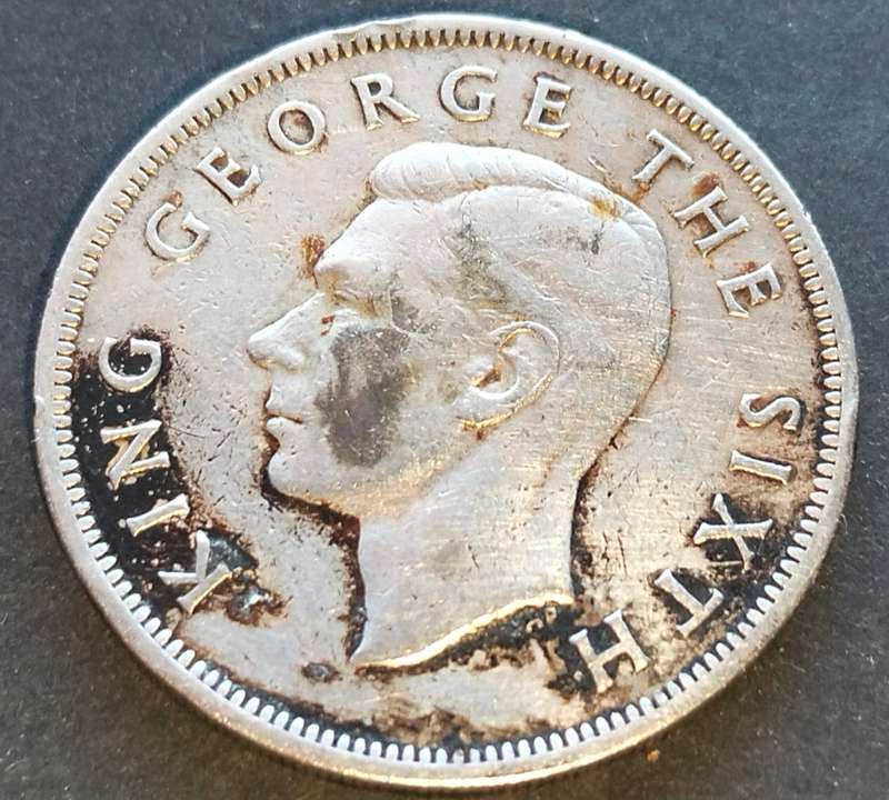 New Zealand 1949 Half Crown