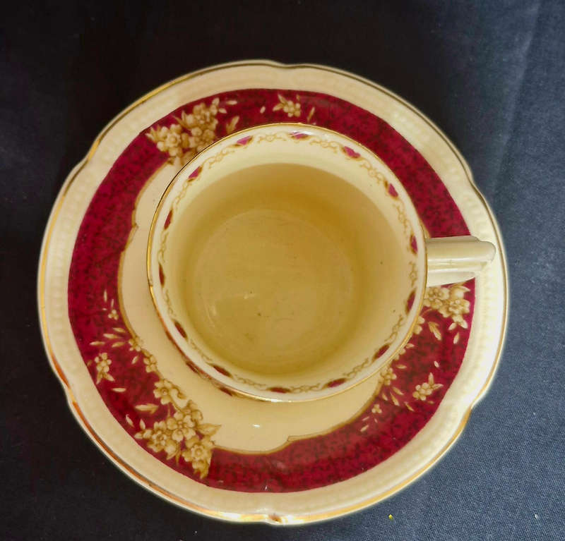 Burleigh miniature cup & saucer (demitasse)