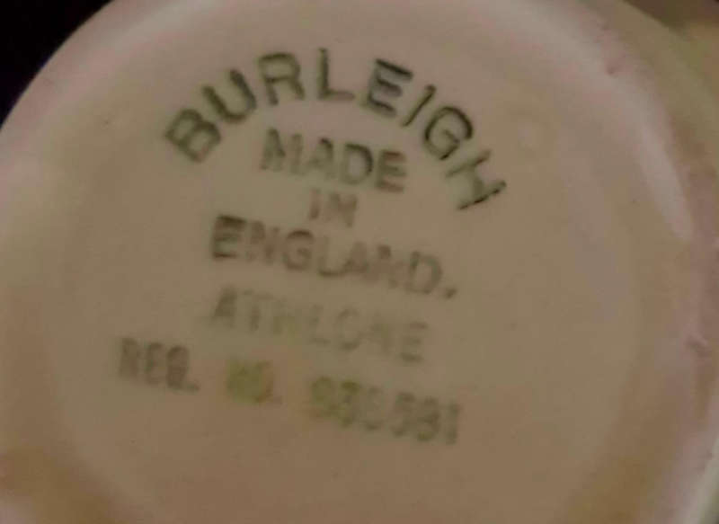 Burleigh miniature cup & saucer (demitasse)