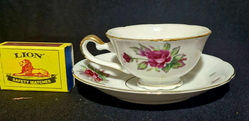Old English miniature cup & saucer