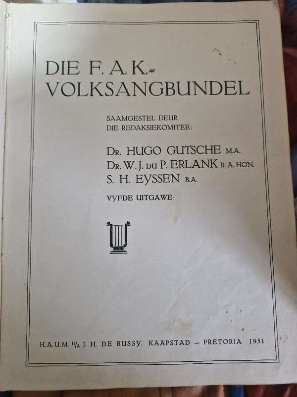FAK Volksbundel vir Suid-Afrika