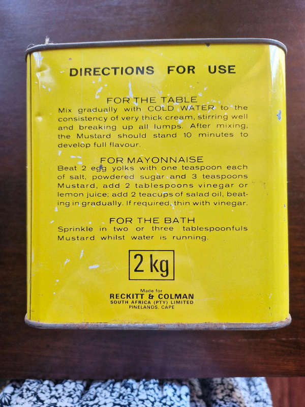 Mustard Tin
