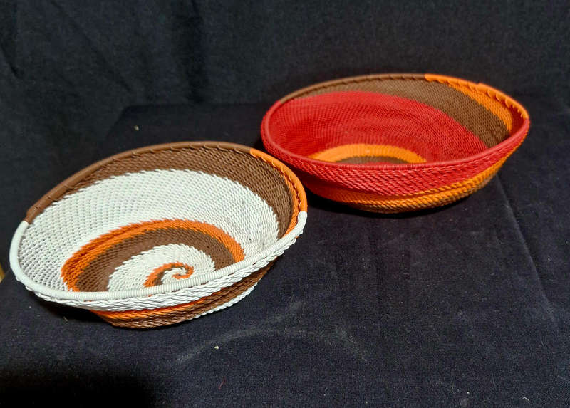 Zulu telephone wire baskets