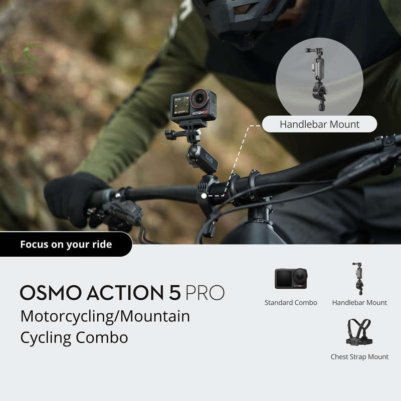 DJI Osmo Action 5 Pro Motorcycling/Mountain Cycling Combo