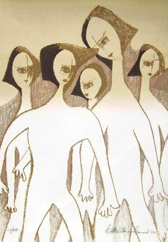 BETTIE CILLIERS-BARNARD. A3. Hand Printed silkscreen. Limited edition. Signed