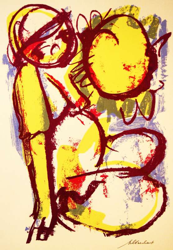 FRANS CLEARHOUT. SONNEVANGER. A3. Hand printed silkscreen. Limited ed. Signed.