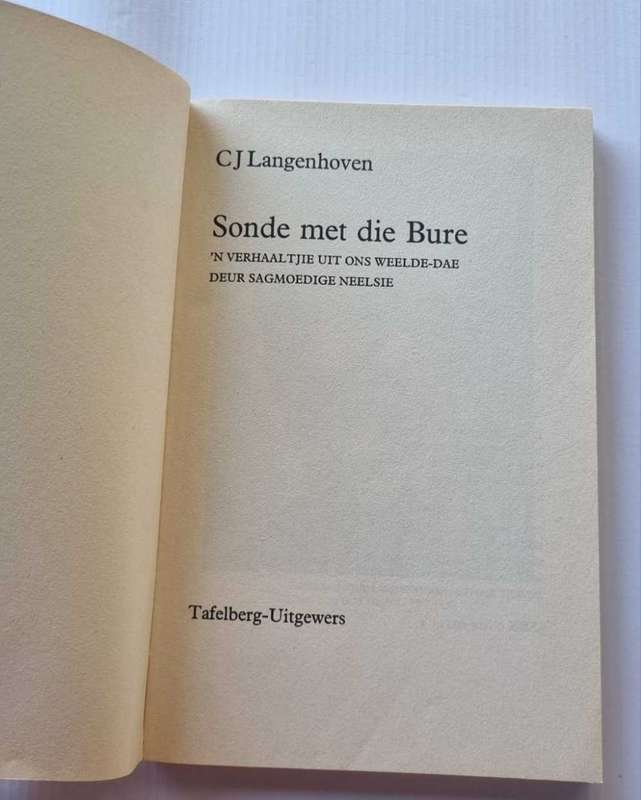 Sonde met die bure - C J Langenhoven