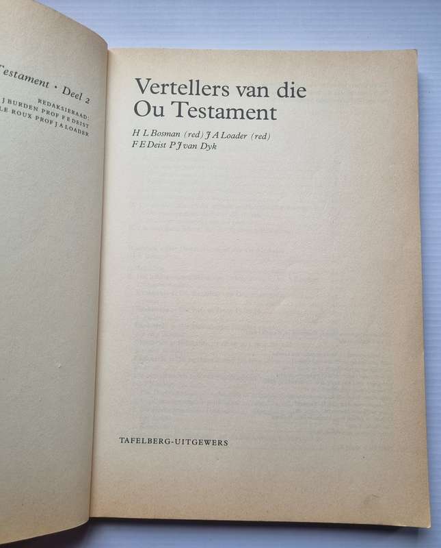 Vertellers van die ou testament 2 - H.L Bosman