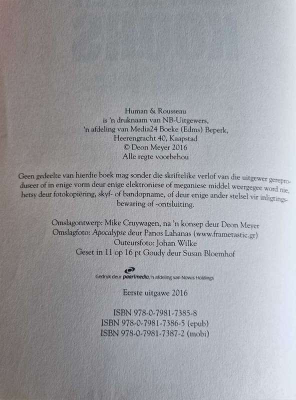 KOORS deur Deon Meyer