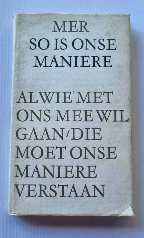 So is onse Maniere - M E R