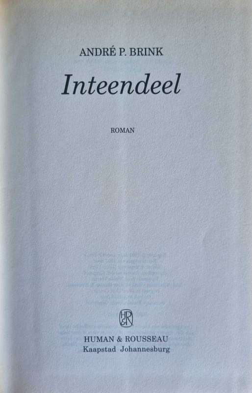 Inteendeel -Andre P. Brink