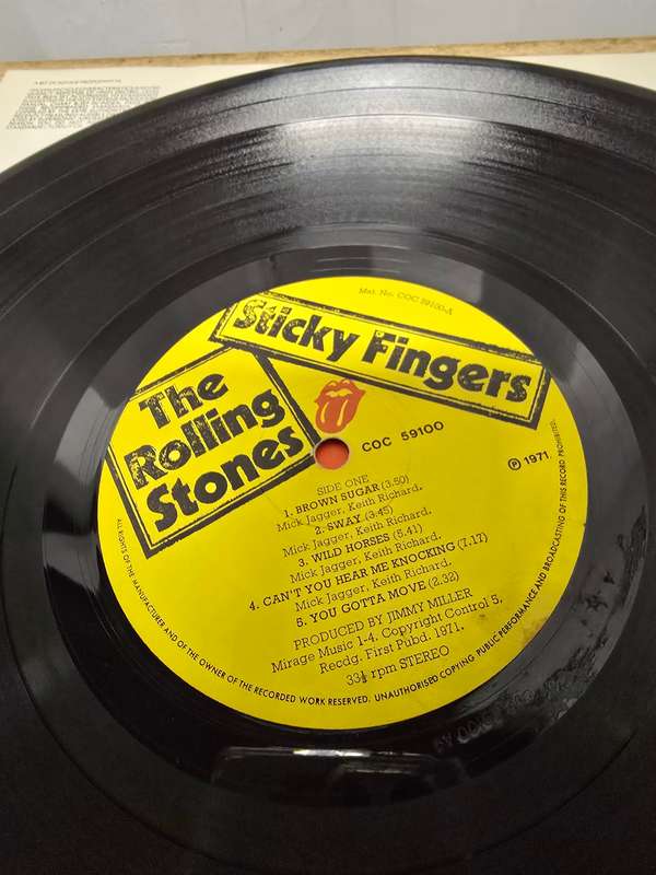 The Rolling Stones- Sticky Fingers METAL ZIP LP