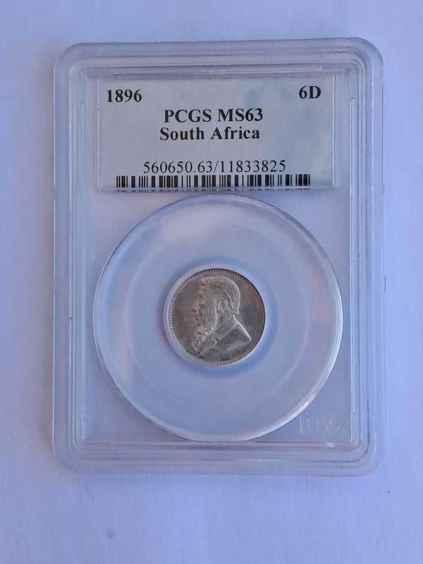 1896 Zar 6D. PCGS MS 63