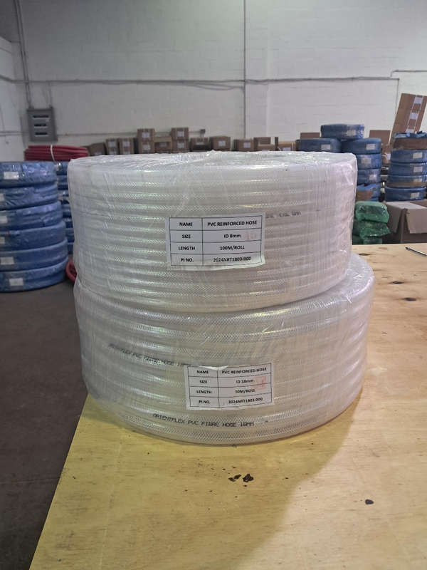 Clear reinforced PVC hose , 10mm