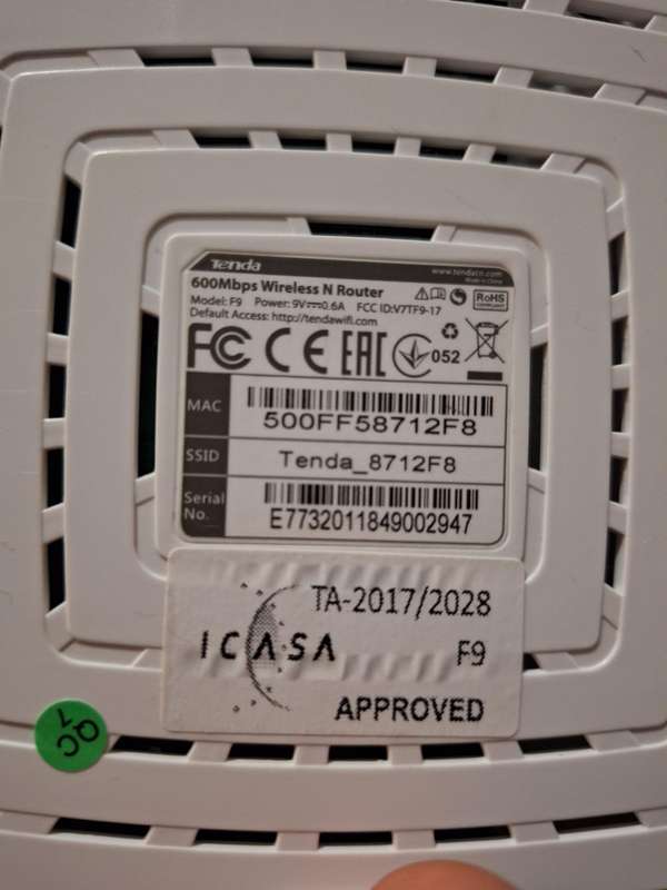 Tenda 600Mbps Wireless N Router
