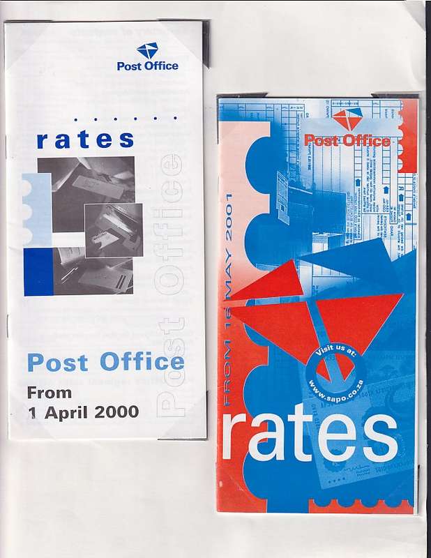 SA Post Office rates booklets collection 1986 to 2008 (not all scans shown)