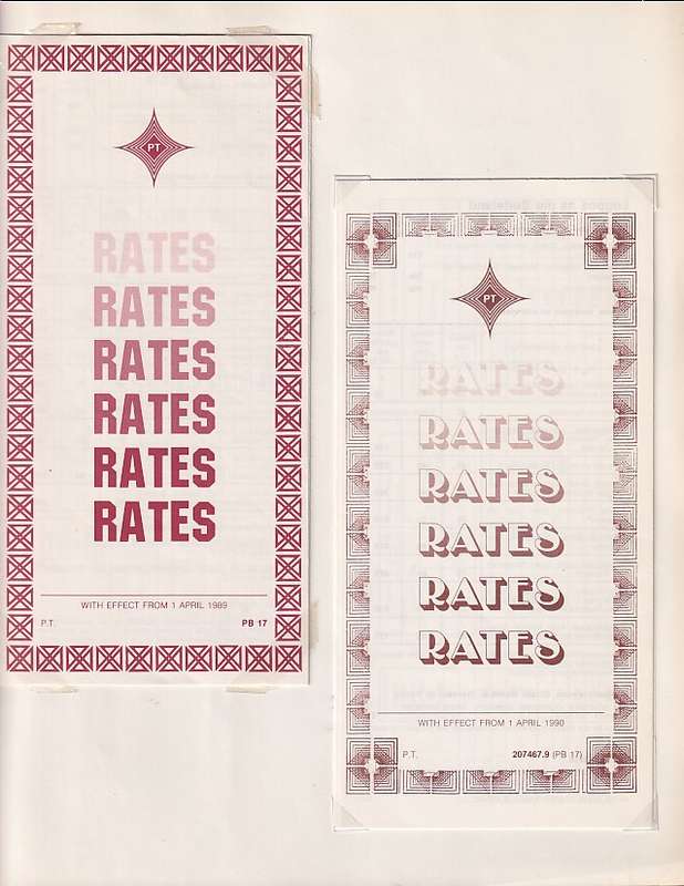 SA Post Office rates booklets collection 1986 to 2008 (not all scans shown)