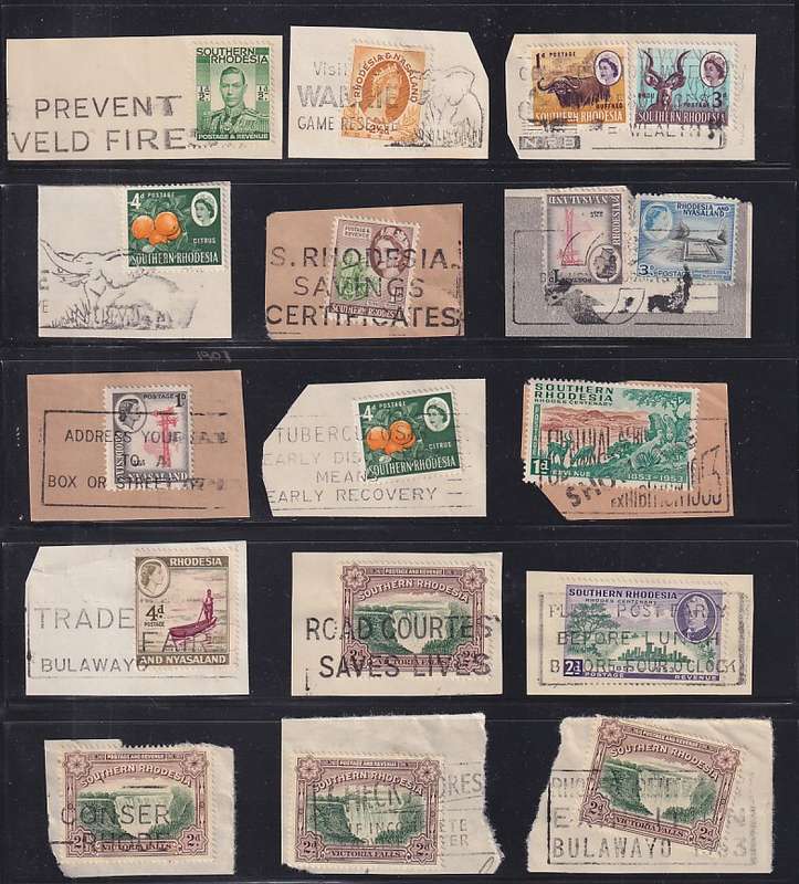 Rhodesias universal machine slogans on piece (2 scans)