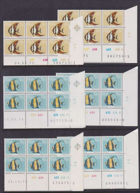 SOUTH AFRICA - 1974 2nd Definitive Series superb comprehensive collection of control blocks (MNH)