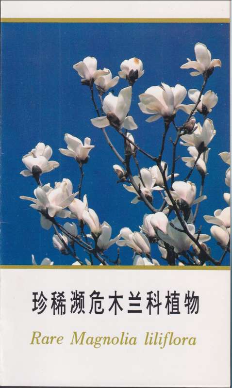 CHINA 1986 Rare Magnolia Liliflora presentation folder