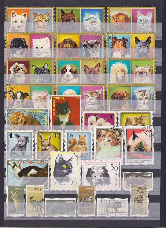 THEMATICS - 12 page stockbook filled with over 400 stamps, too many themes to list (12 scans)