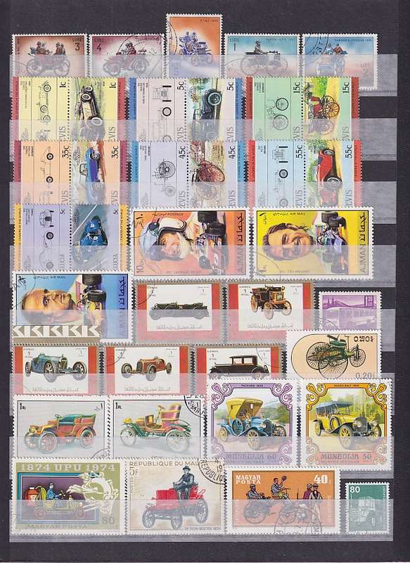 THEMATICS - 12 page stockbook filled with over 400 stamps, too many themes to list (12 scans)