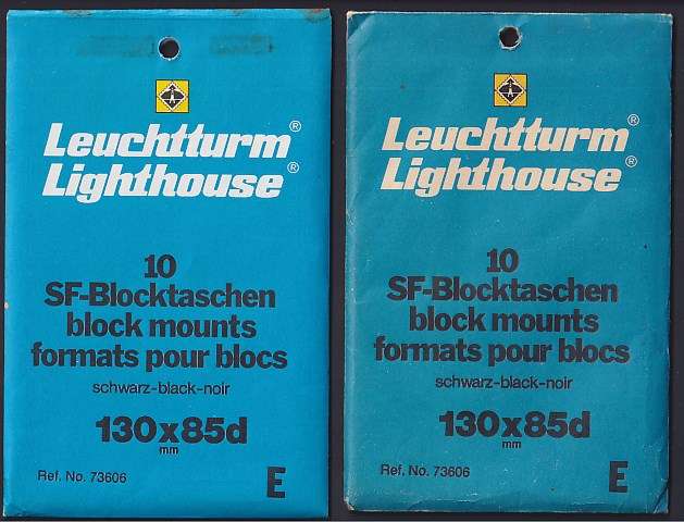 Lighthouse mounts for blocks 130mm x 85mm (black, 2 packets)