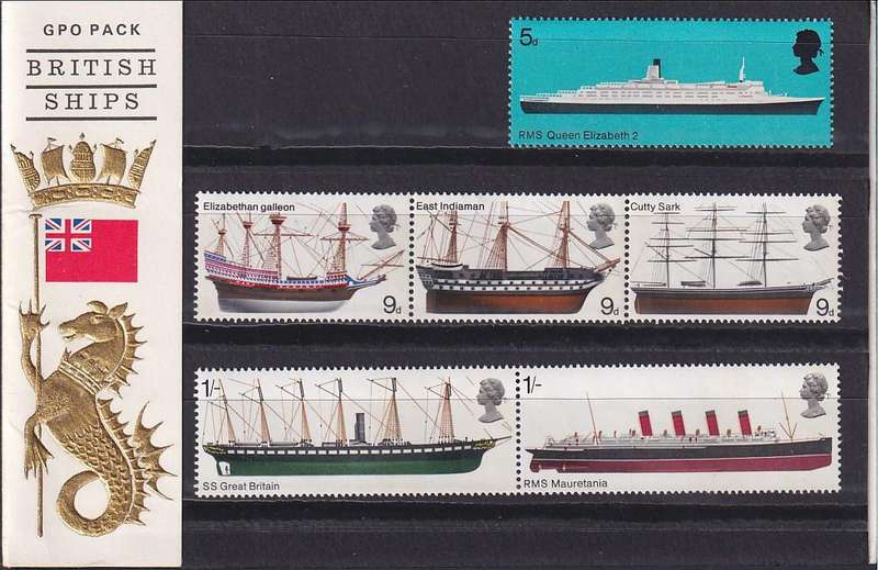 GB 1969 British Ships presentation pack no. 5