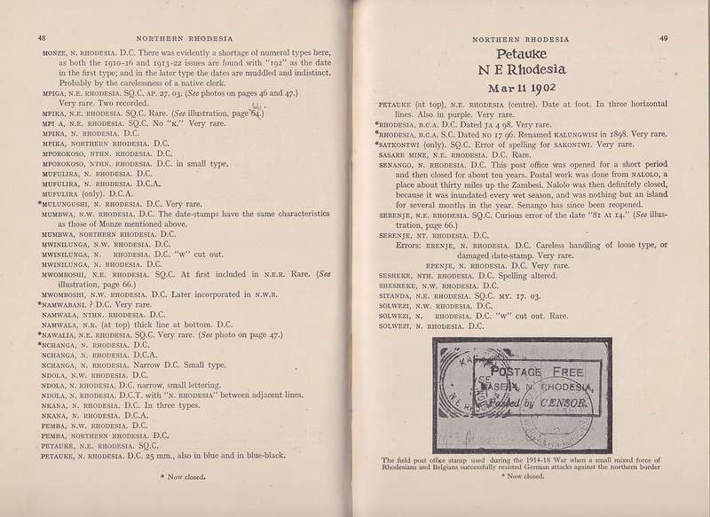 The Cancellations of the Rhodesias and Nyasaland by H. Dann